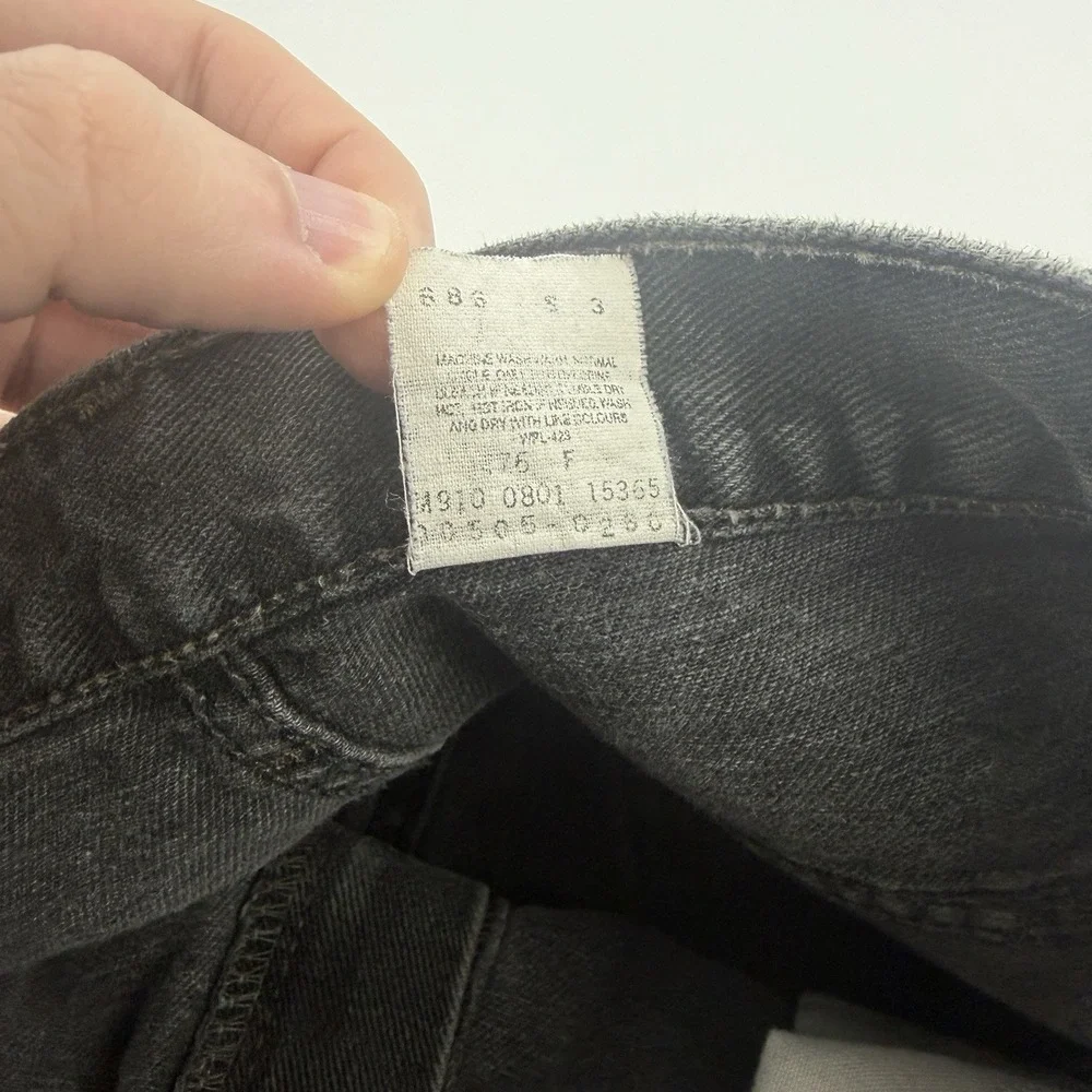 Vintage Levis 505 Jeans Mens 36x34 Black Denim Regular Fit Straight Leg Canada